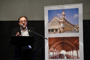 Inauguració del nou edifici per a l’elaboració de cava Portell